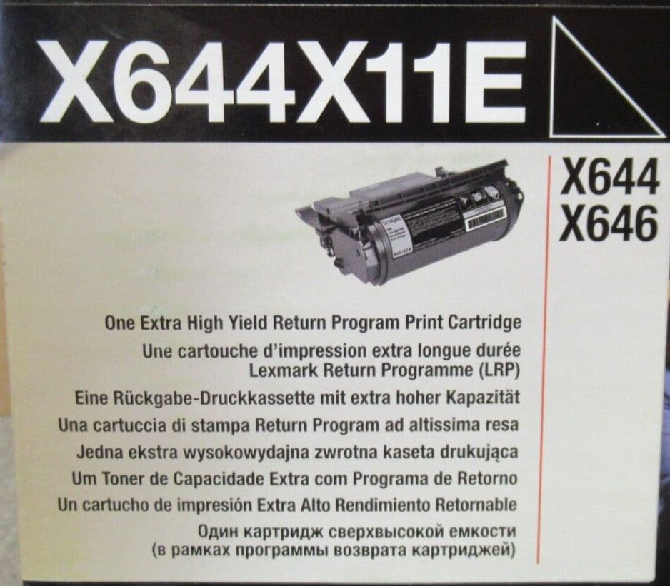 New Lexmark X644X11E Black Toner Cartridge For X644 X644E X646 Printers