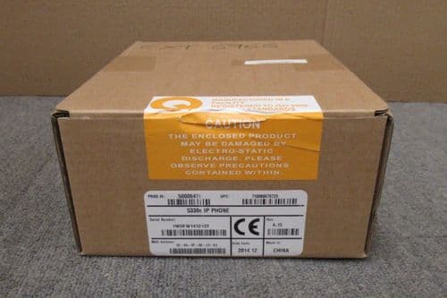 New Mitel 5330e 5006476 Large Graphics Display IP Gigabit Desk Phone Black