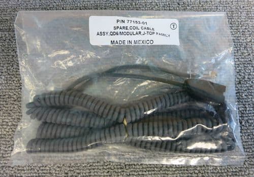 New Plantronics 77153-01 VistaPlus DM15 Unit Coil Cable QD6 / Modular J-Top