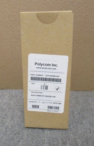 New Polycom 2215-44340-102 SPA12A24B CX500 CX600 AC Power Adapter 12W 24V 0.5A