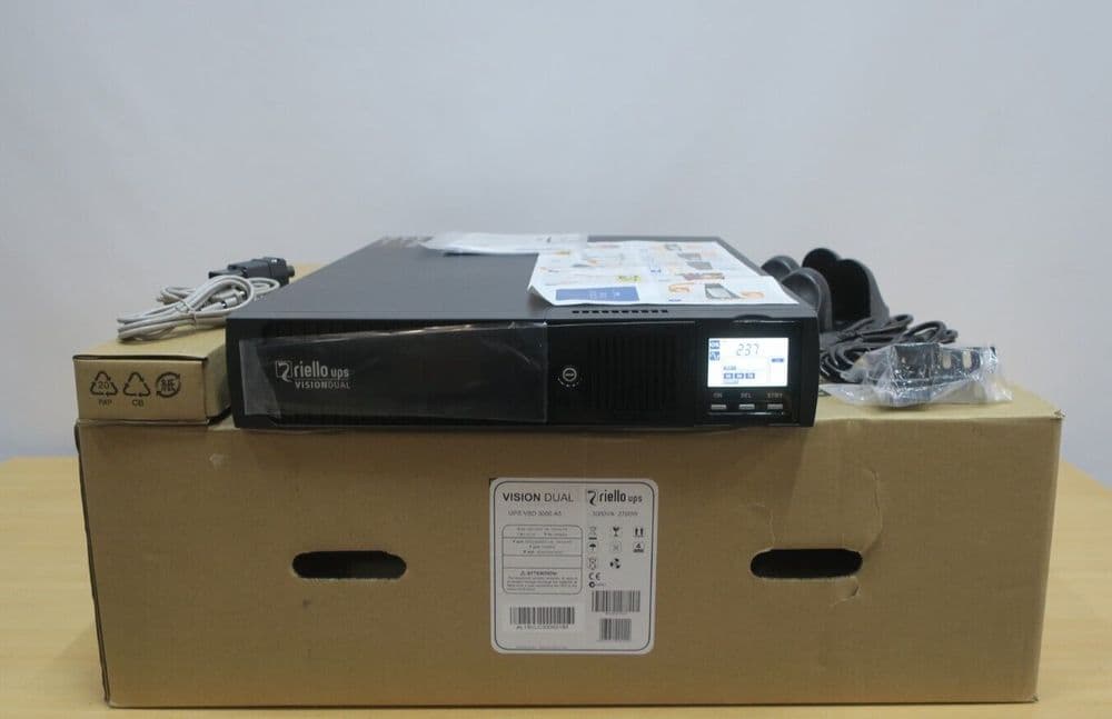 NEW Riello UPS Dialog Vision Dual VSD 3000 A5 Tower Rackmount 3000VA ...