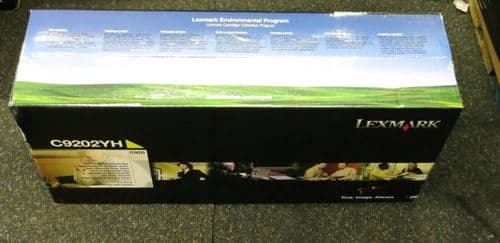 NEW SEALED Genuine Lexmark Yellow Toner Cartridge C9202YH (C920) Laser Printer