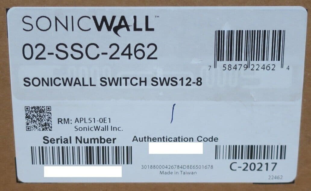 NEW SonicWall SWS12-8 8x Gigabit Ethernet 2x 1GbE SFP Port L2 Managed ...