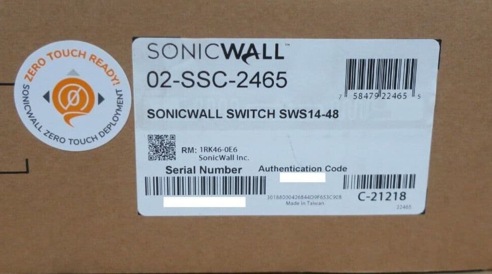 NEW SonicWall SWS1448 48x Gigabit 4x 10Gb SFP Port L2 Managed