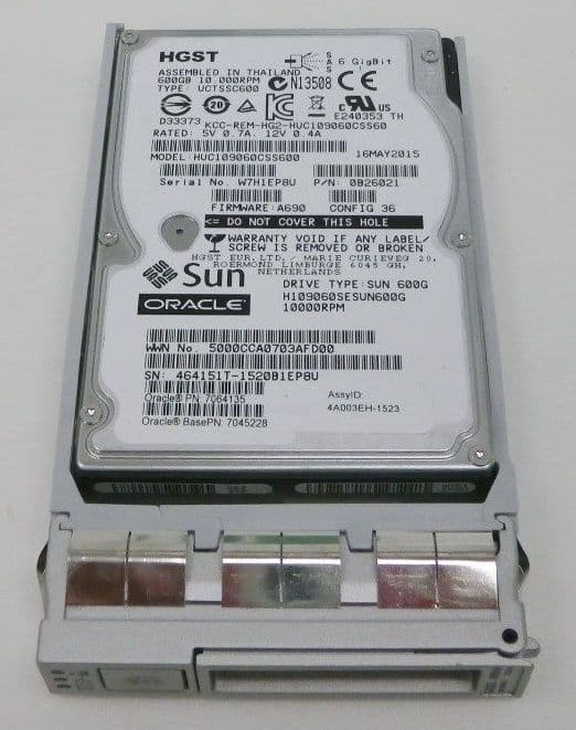 New Sun Oracle 7064135/7045228 600GB 10K SAS 2 5