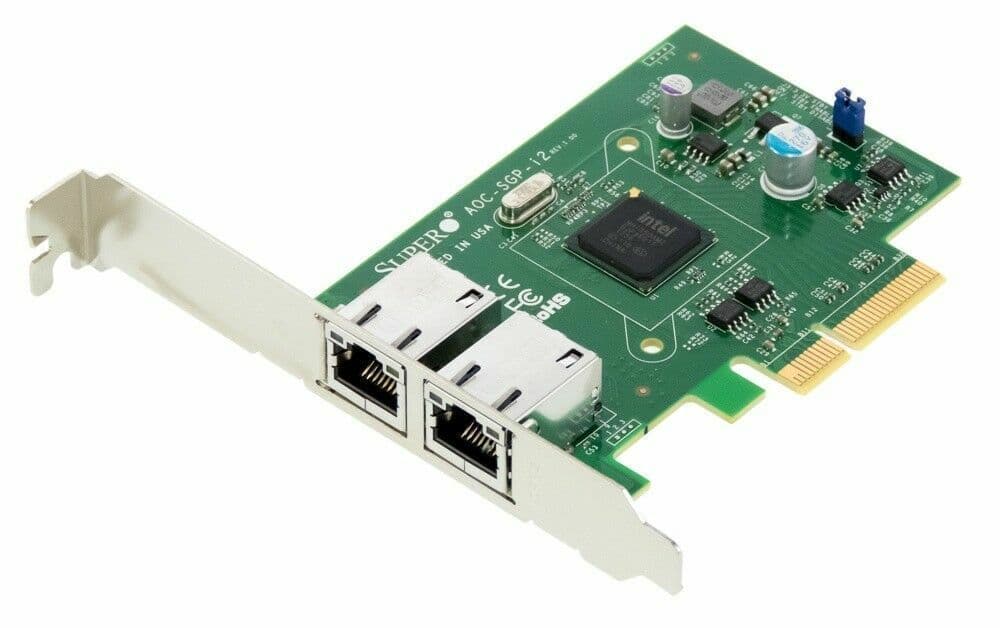 New Supermicro AOCSGPI2 2Port 1GbE Network Interface Adapter Addon