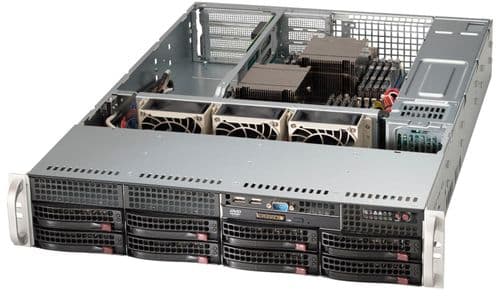 New Supermicro SuperServer SYS-6027AX-TRF-HFT3 2U 2x E5-2687Wv2 64GB Rack Server