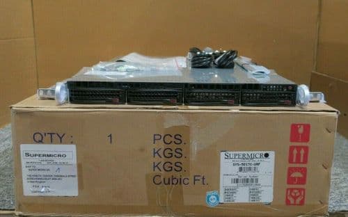 NEW Supermicro SYS-5017C-URF E3-1220v2 3.10GHz 8GB 2 x 500GB 1U 4 Bay Server