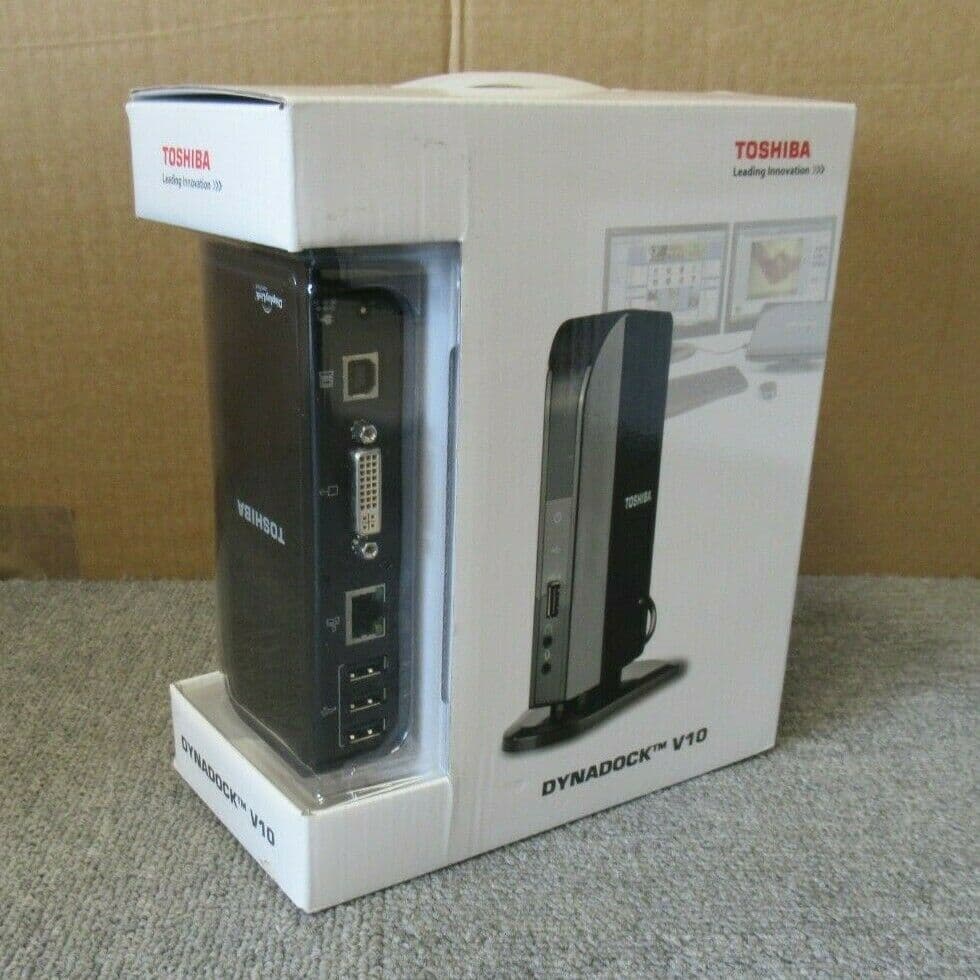 New Toshiba PA3778E-1PRP Dynadock V10 USB DVI-I Mini Port Replicator