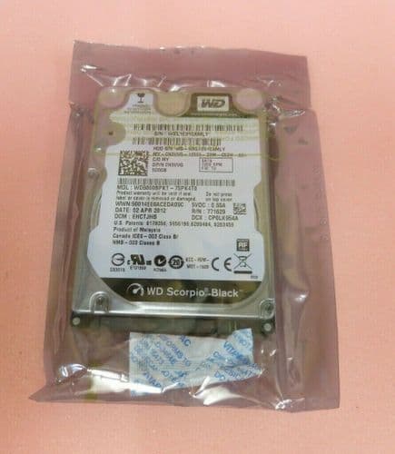 New Western Digital WD5000BPKT N3VVG Scorpio Black 500GB 7200RPM 16MB 2.5" HDD
