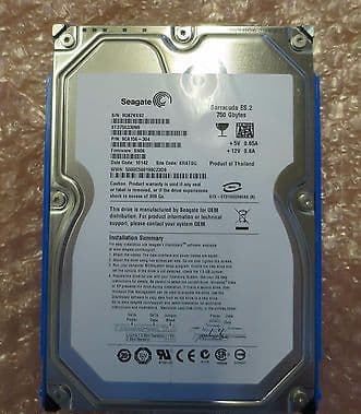 NexSAN SataBeast 750Gb 9CA156-304 FW SN06 7.2k SATA Hard Drive HDD ST3750330NS