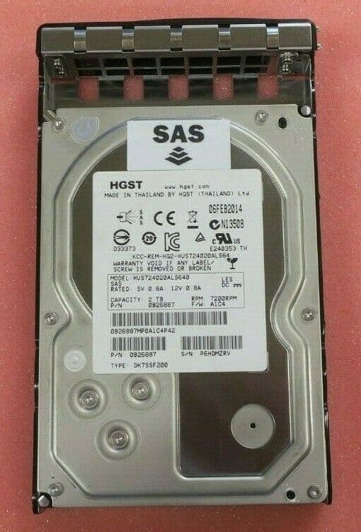 Nimble Storage 2TB 7 2K SAS 3 5" Hard Drive SPHDDCS240 For CS2xx
