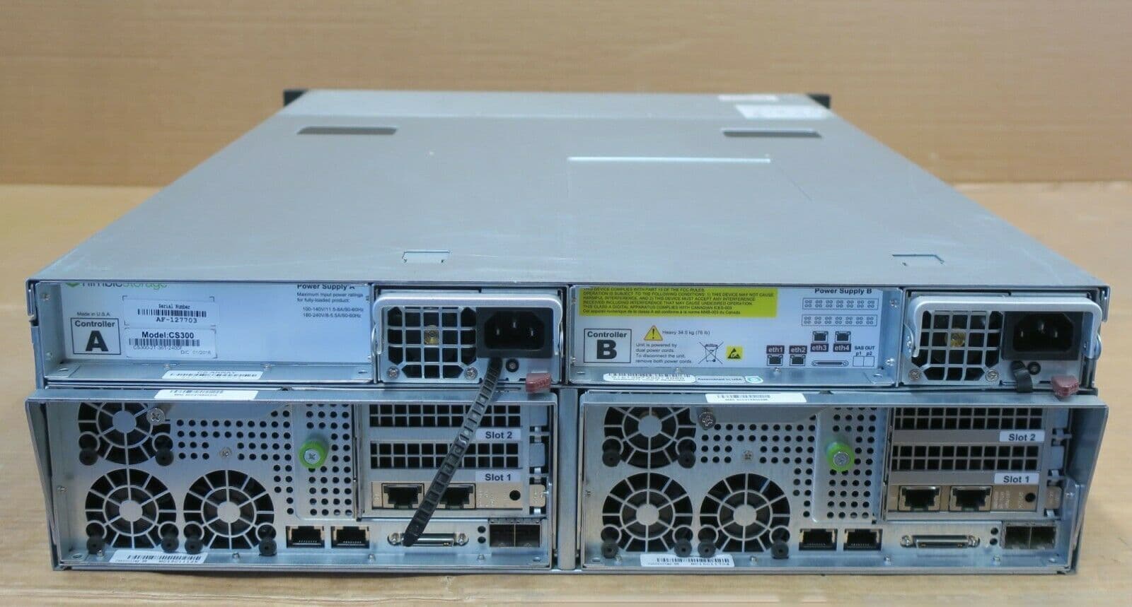 Nimble Storage Array CS300 16x 3 5" Bay 2x Controllers 2x PSU CS3002T36T2400F