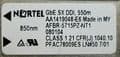 Nortel GbE SX DDI 550m SFP Mini-GBIC 1000BASE Transceiver Module AA1419048-E6