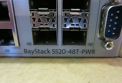 Nortel Networks 5520-48T-PWR Baystack Gigabit 48 port Ethernet Switch PoE