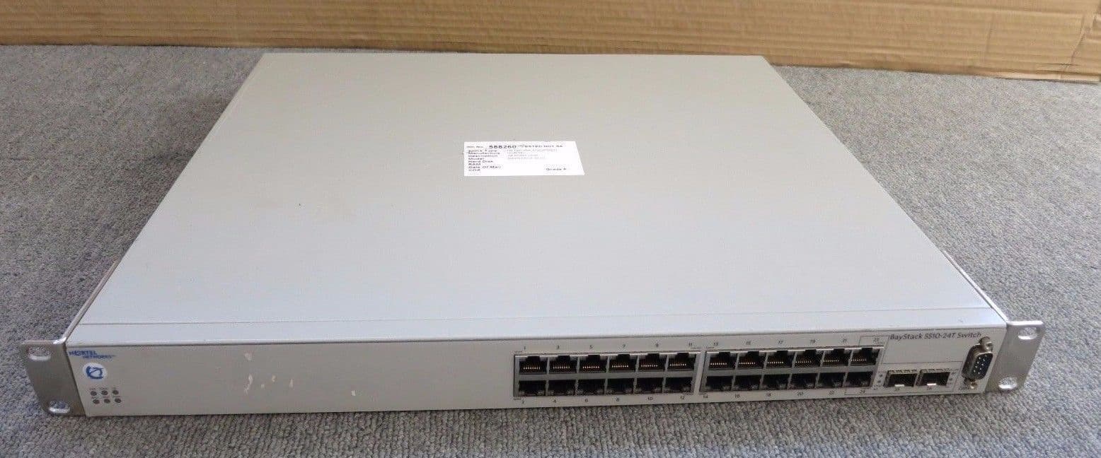 Nortel Networks AL1001A02 Baystack 5510-24T 24 Port Gigabit Ethernet Switch