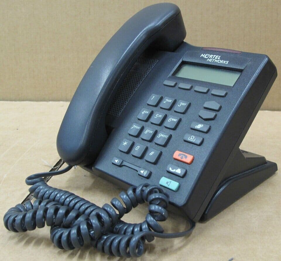 Nortel Networks IP Phone i2001 desktop Telephone NTDU90 - Black NTU90AA70