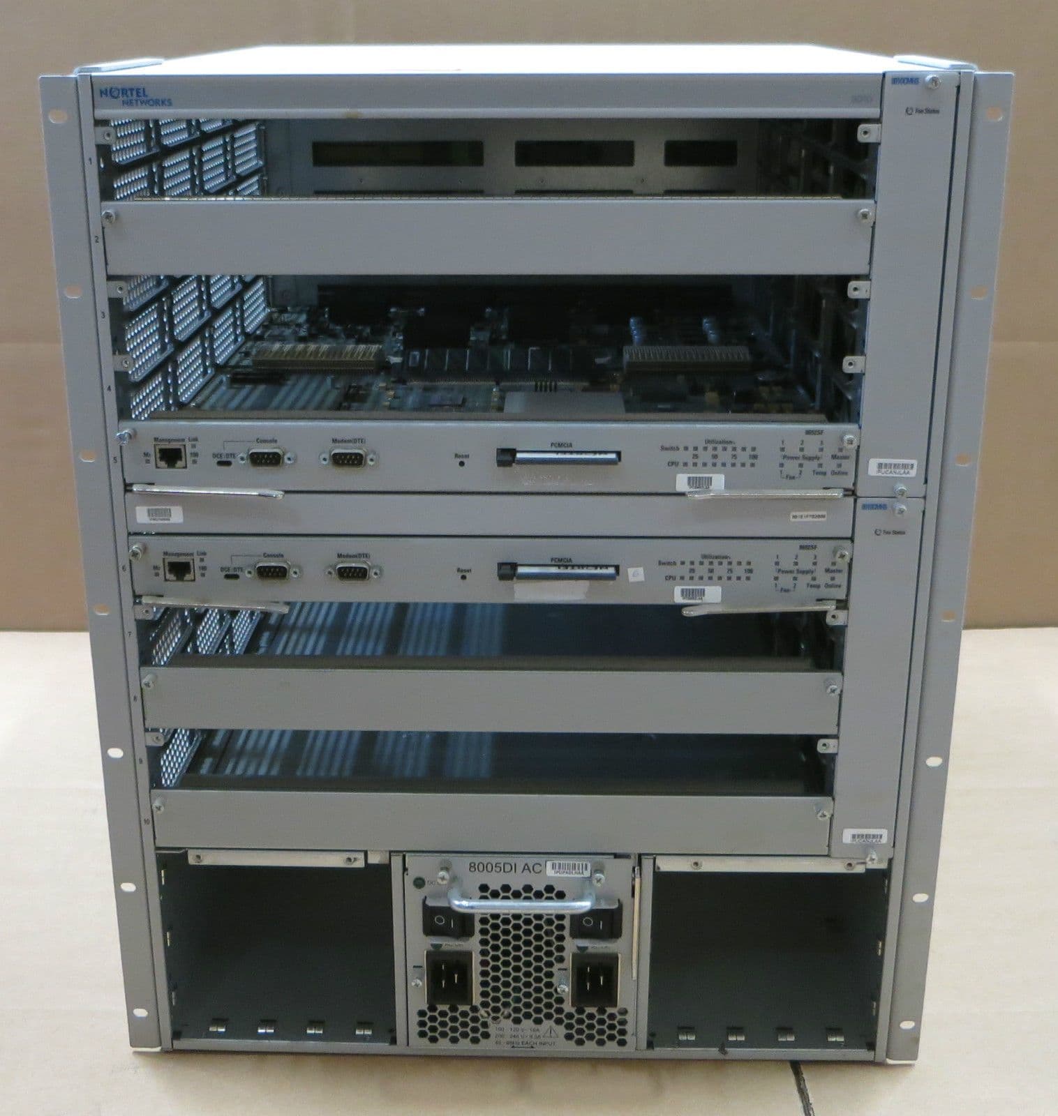 Nortel Networks Passport 8010 Switch 10 Port DS1402001-E5 With 1x Power ...