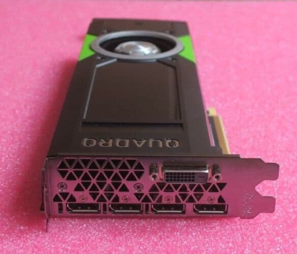 Nvidia Quadro P5000 16GB PCIe3 x16 GDDR5X Dual Slot 4x DP 1x DVI-D ...
