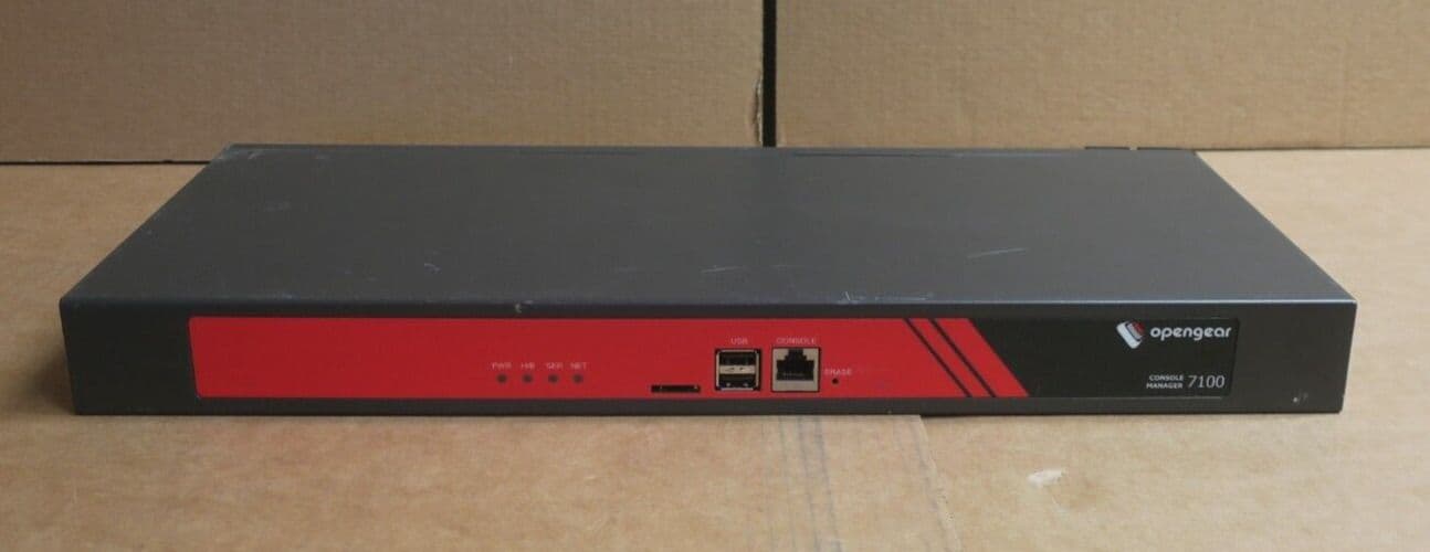 Open Gear Rack Opengear Console Manager 7100 32-Port Serial Rack Console Server CM7132 ...