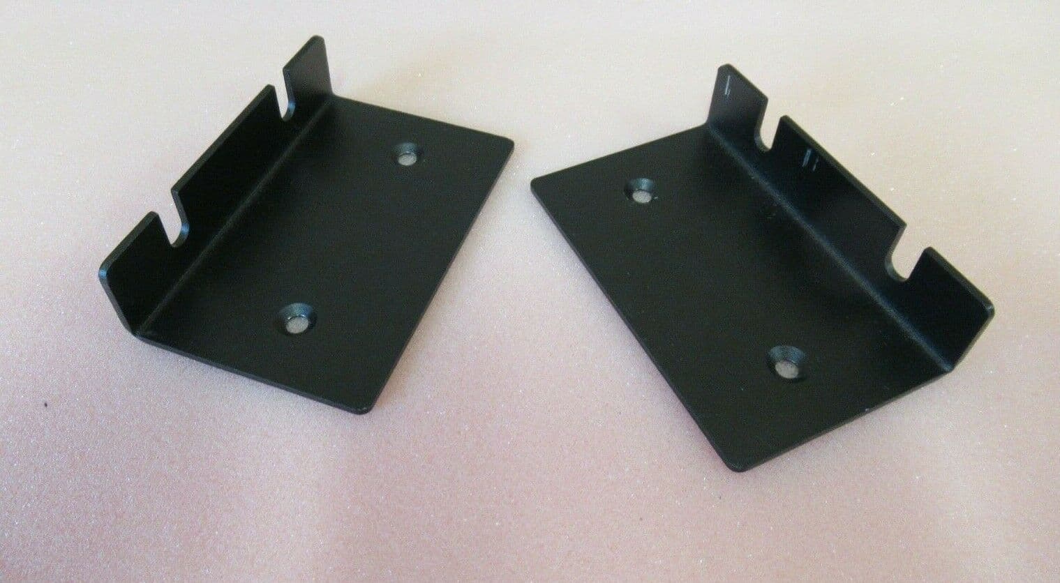 Pair Of Rack Mount Mounting Ears 2U Black With Screws
