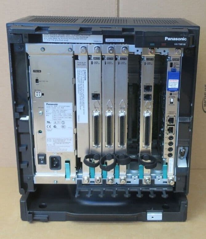 Panasonic KXTDE100 Pure IPPBX Phone System IPCMPR LCOT16 DHLC8 2x DLC16