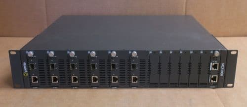 Perle MCR1900 Media Converter 05059900 + 6x CM-10GT-SFP + 1x MCR-MGT Modules