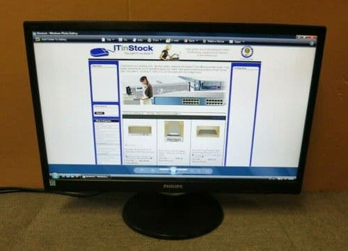 Phillips V-Line 223V5LSB 21" LCD TFT LED Widescreen Monitor SmartControl VGA DVI
