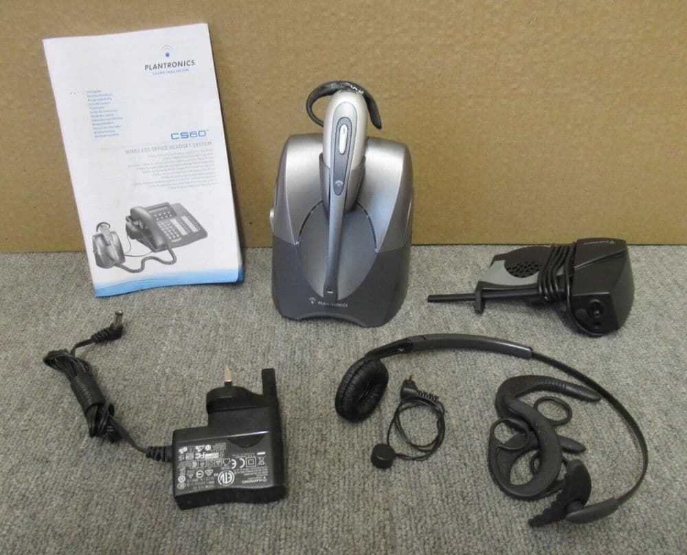 Plantronics 3915911 CS60 Wireless Headset And HL10 Handset Lifter Combine