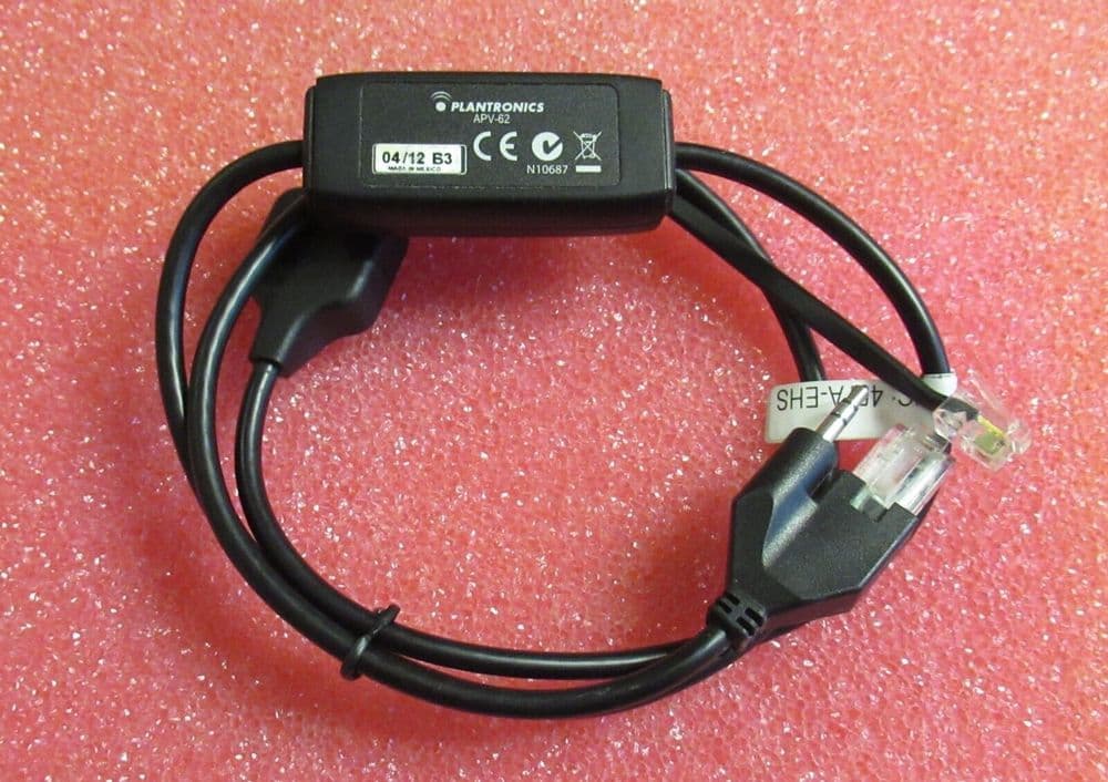 Plantronics APV62 Electronic Hook Switch EHS Cable For Avaya Phones