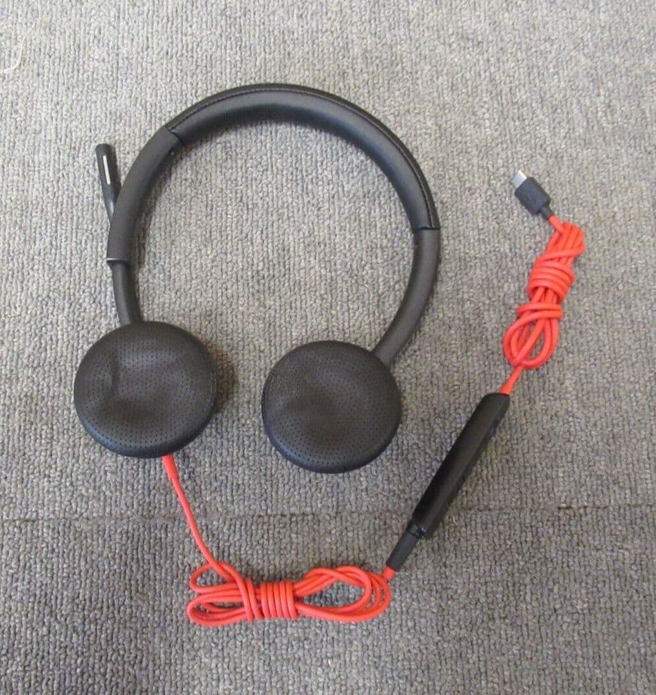 Plantronics BW3325T BW3300-M USB-C Over-The-Head Wired Stereo Binaural Headset