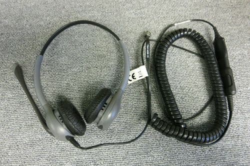 Plantronics H46NT Supraplus Windeband Office Sliver Two Eared Binaural Headset