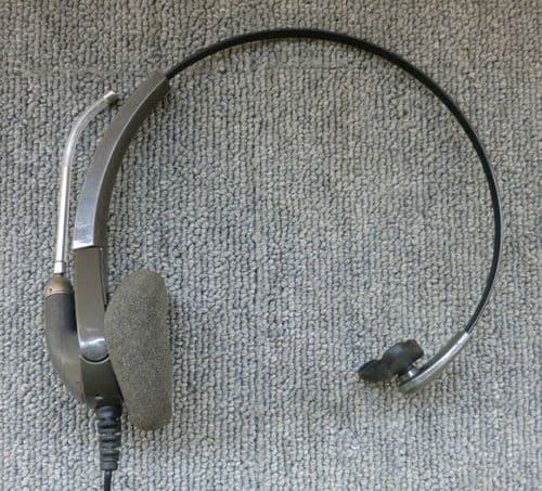 Plantronics H91 Encore Monaural Gray Headband Voice Tube Office Over Headset
