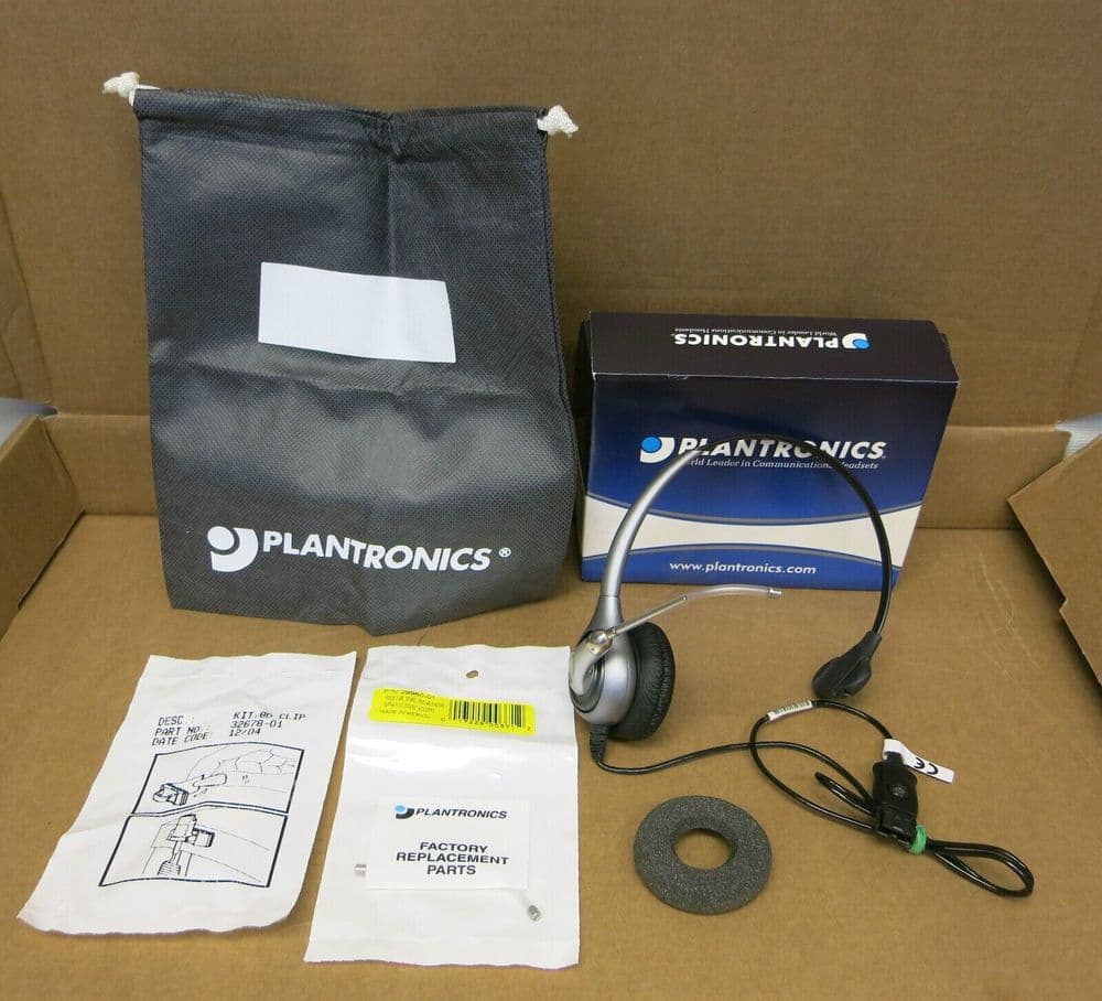 Plantronics SuperPlus P351/A Monaural Voice Tube Wired Headset 36829-03