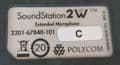 Polycom 2201-07840-101 Soundstation 2W Extended Dark Grey Microphone With Cable