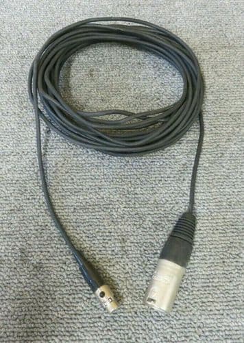 Polycom 3 Pin XLR Male to Mini XLR Female HDX Microphone Cable 25FT Black