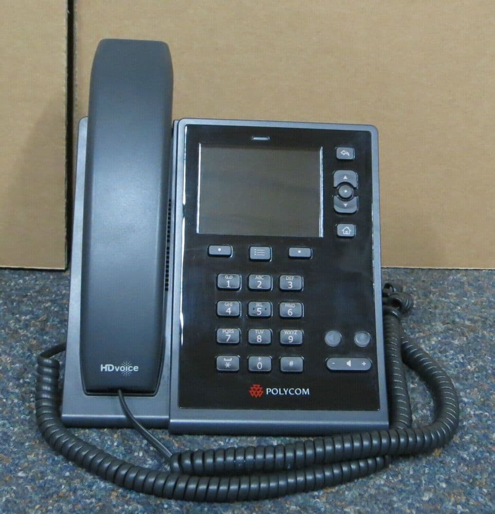 Polycom CX500 IP Desktop Business Phone PoE With Stand & Handset 2201 ...