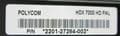 Polycom HDX 7000 HD PAL Video Conferencing System Codec 2201-27284-002