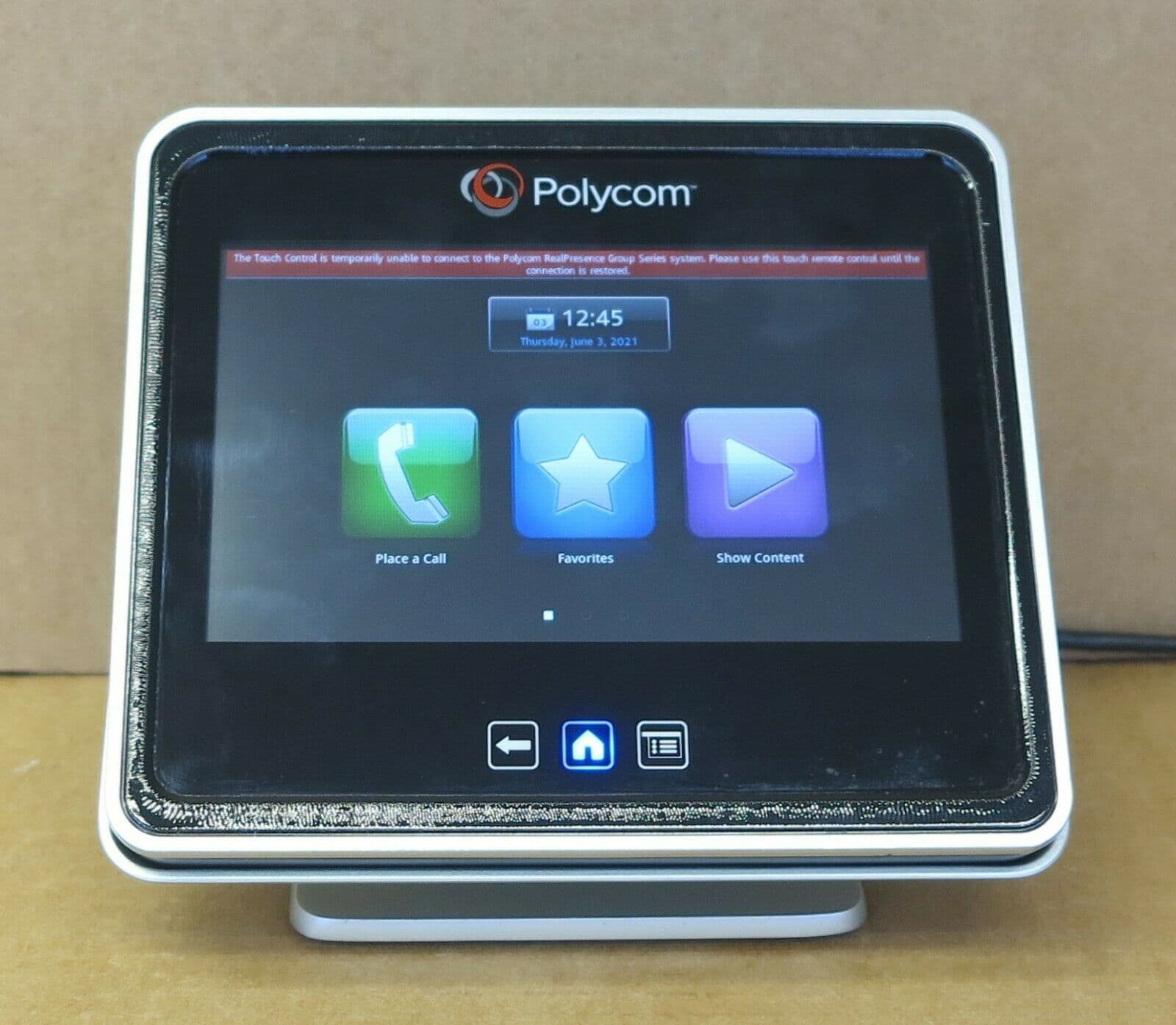 Polycom RealPresence Touch Controller Video Conference Call 2200-30070-002