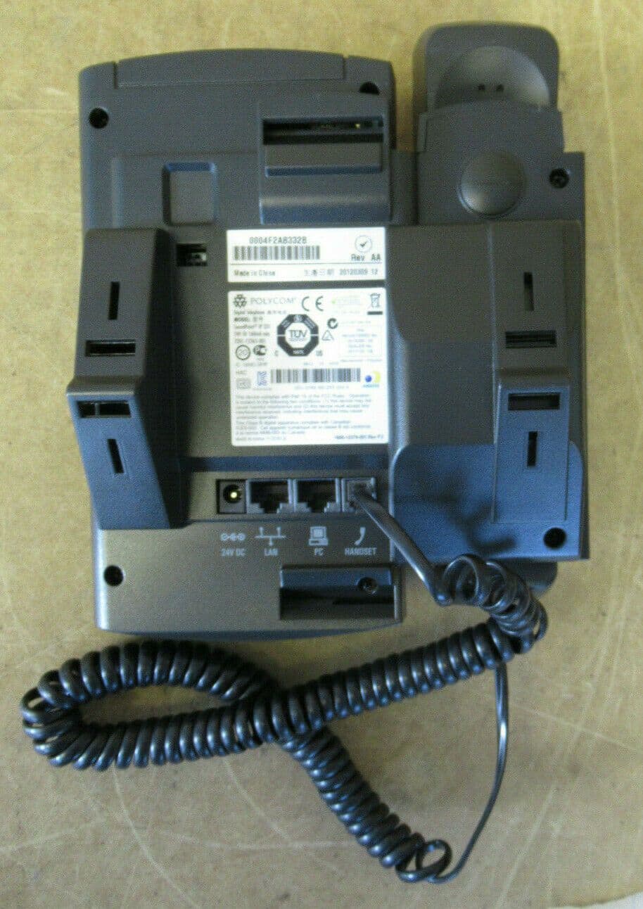Polycom SoundPoint IP331 Desktop Phone SIP PoE Telephone VoIP 2201 ...