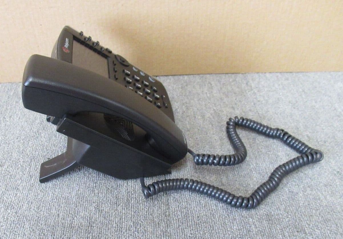 PolyCom VVX-411 2200-48450-025 12-line Business Media VoIP Desk Phone