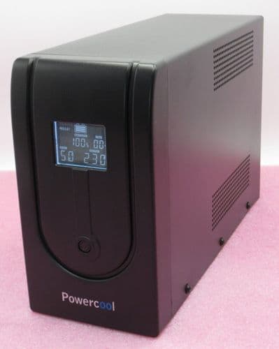 PowerCool PC-1500VA Smart UPS 3x UK Mains 3x IEC 13 Socket 1500VA/900W UPS