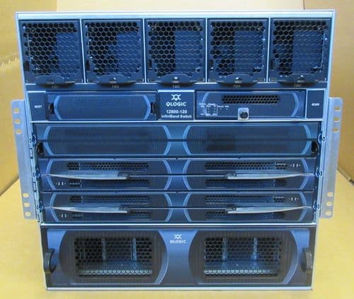 QLogic 12800-120 40Gbps 10U InfiniBand Switch 120 port with 5 x XD Leaf Modules