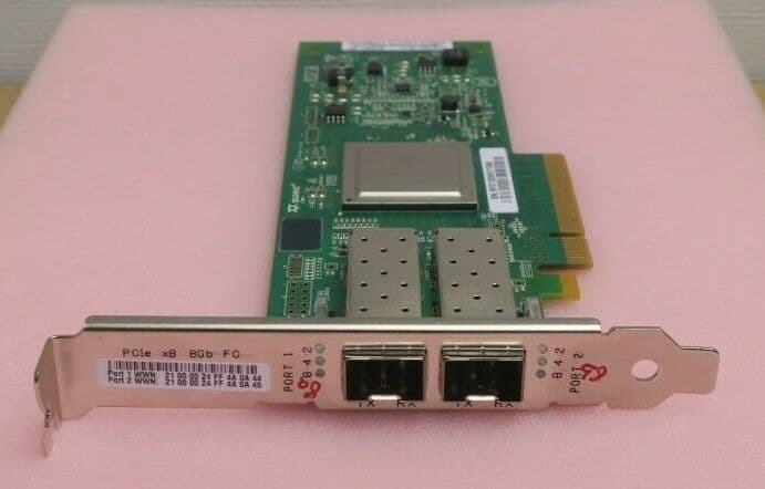 QLogic QLE2562-WB PCI-E 8Gb Dual Port Fibre Channel Host Bus Adapter ...