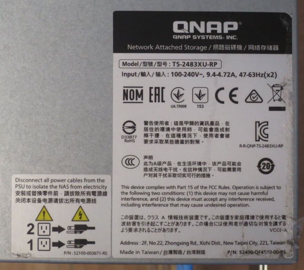 QNAP TS2483XURP REXP1610URP 480TB HDD 8TB NVME SSD Network Attached