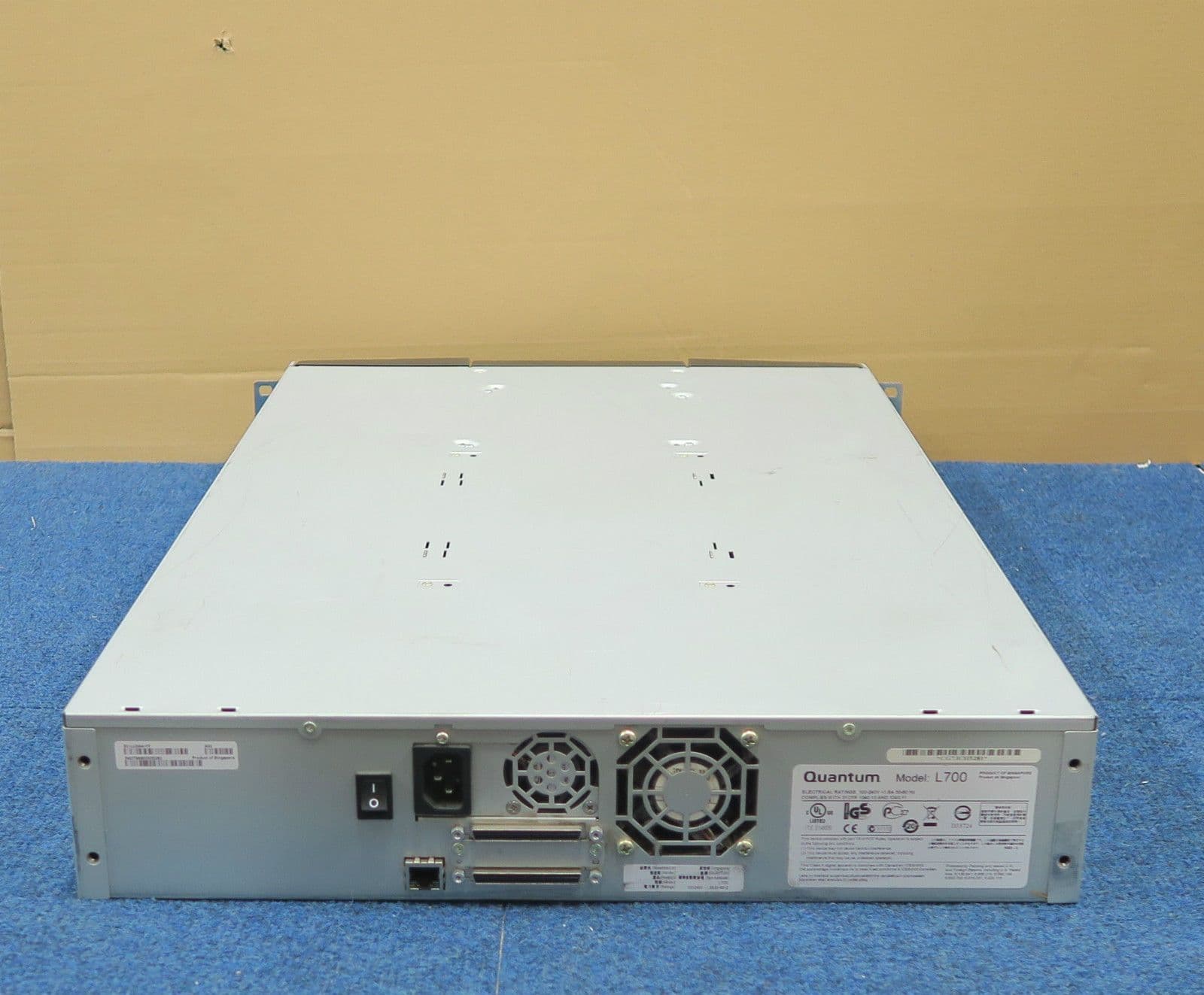 Quantum Superloader 3 L700 ECLLDAAYF LTO3 Tape Drive Autoloader W/ Magazine