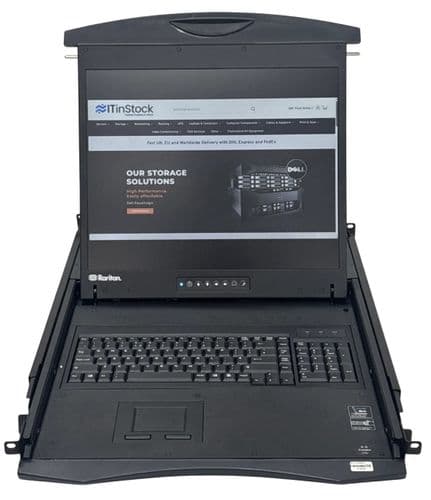 Raritan T1900-L KVM 19" LED Backlit 4:3 1280x1024 75Hz Rackmount LCD Console