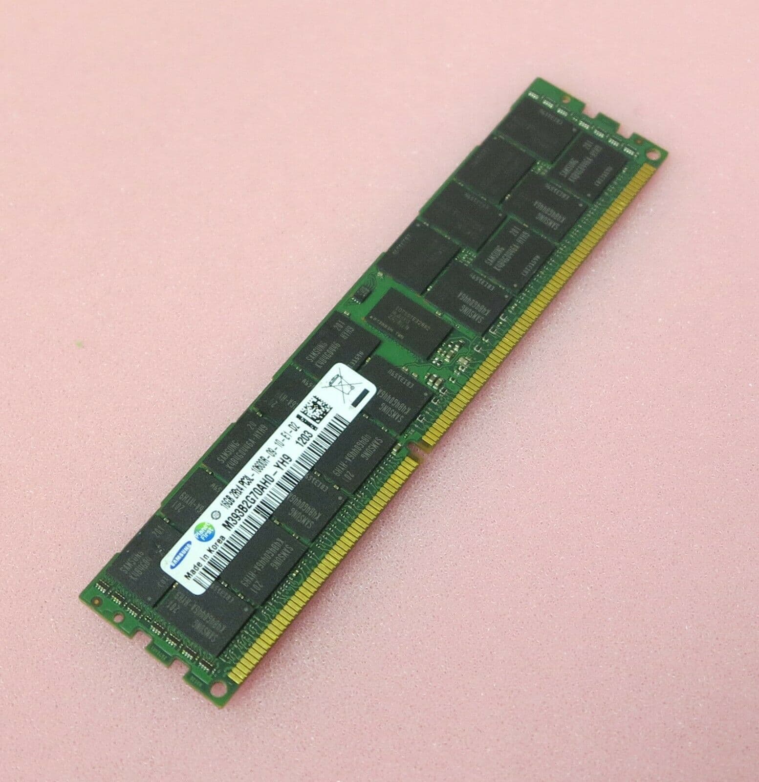 Samsung 16GB DDR3-1333 PC3-10600R CL9 240-Pin Server Memory Ram