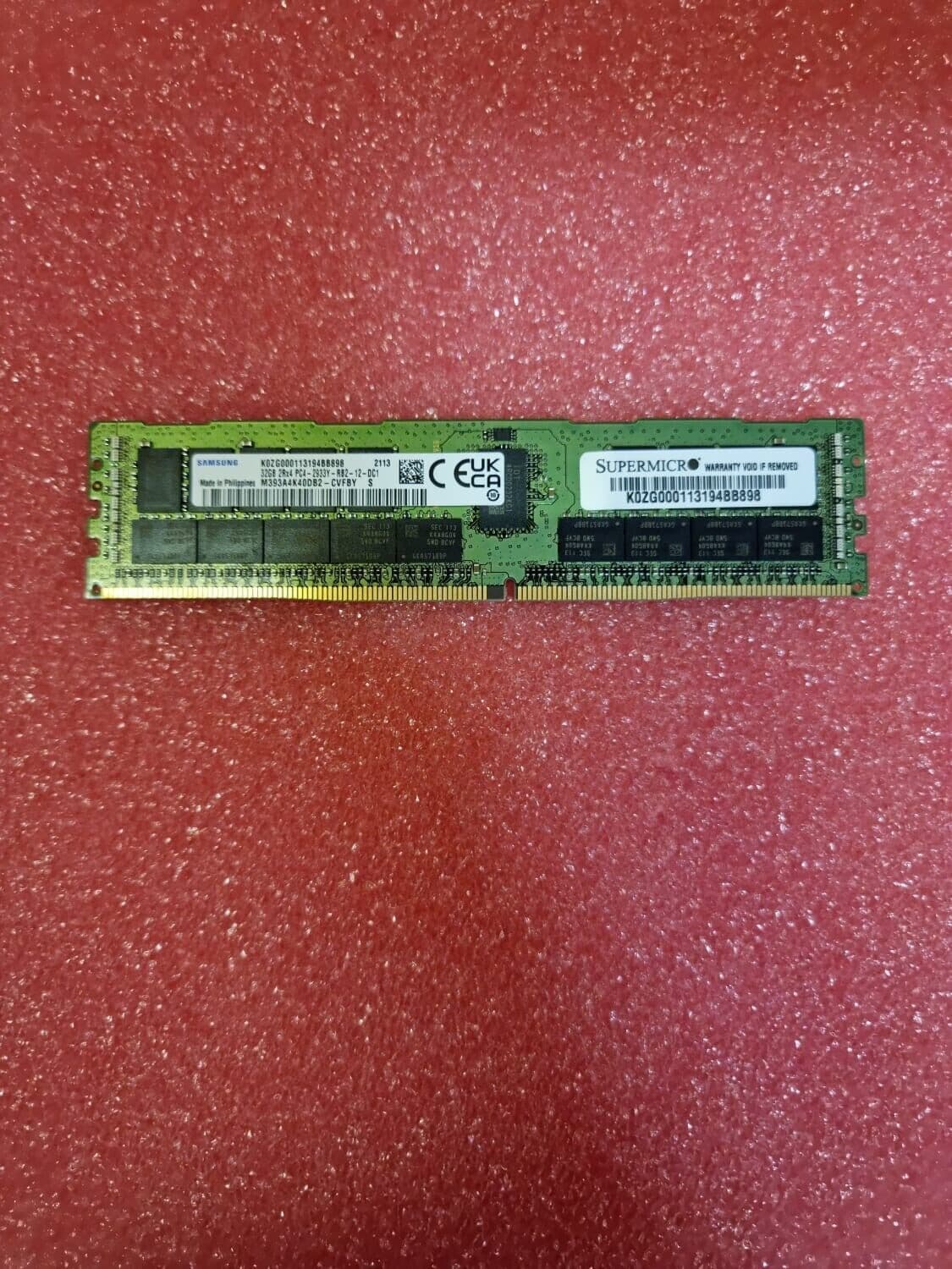 Samsung 32GB 2Rx4 PC4-2933Y M393A4K40DB2-CV DDR4-23400 REG Server ...