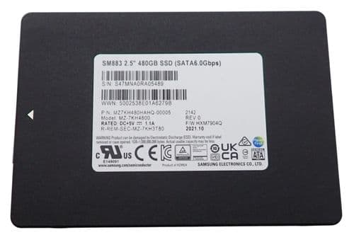 Samsung 480GB SATA 6G 2.5" Solid State Drive SSD SM883 MZ-7KH4800